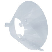 Collerette chien chat plastique transparent