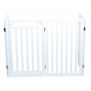 Barrière de sécurité avec porte blanc