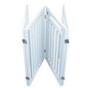 Barrière de sécurité avec porte blanc