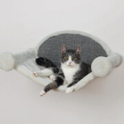 Hamac mural chat à fixer - blanc