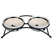 Set gamelles Eat on feet blanc et noir : Déco Design