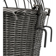 Panier avant vélo poly rotin avec fixation