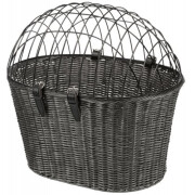 Panier avant vélo poly rotin avec fixation