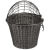 Panier avant vélo poly rotin avec fixation