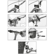 Panier avant vélo poly rotin avec fixation