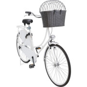 Panier avant vélo poly rotin avec fixation