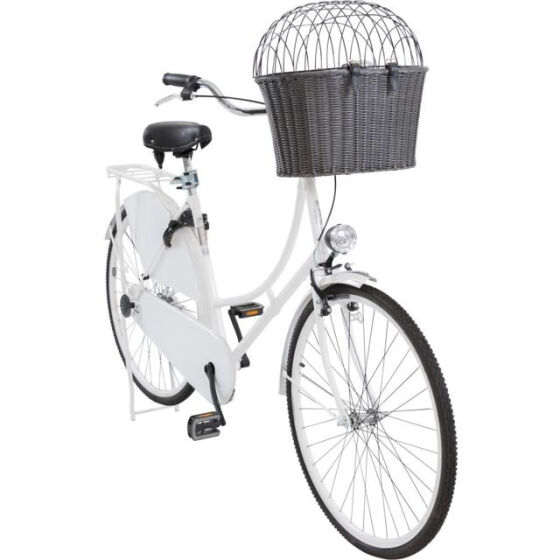 Panier avant vélo poly rotin avec fixation