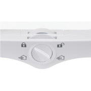 Chatière 4 positions à fermeture magnétique blanche