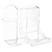 Mangeoire oiseau avec perchoir en plastique 