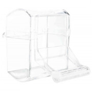 Mangeoire oiseau avec perchoir en plastique 