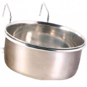 Mangeoire oiseau acier inoxydable et support 