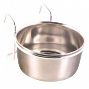 Mangeoire oiseau acier inoxydable et support 