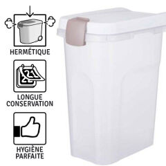 Conteneur Croquettes Chien Boîte Rangement : Croquettes Chat Conteneur Croquette Chat Avec