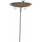 Abreuvoir mangeoire métal sur pied 