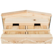 Nichoir maison bois ouverture dessous