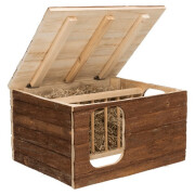 Maison Hilke Natural Living avec râtelier à foin intégré