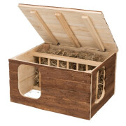 Maison Hilke Natural Living avec râtelier à foin intégré