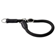 Collier rond en corde Freestyle noir pour chien