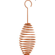 Mangeoire spirale orange boule de graisse