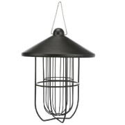 Support de boule de graisse avec toit pour oiseaux