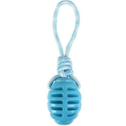 Ballon rugby TPR et corde Rudo bleu