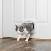 Chatière à verrouillage manuel blanc