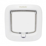 Chatière à verrouillage manuel blanc