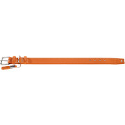 Collier chien cuir Cannes orange