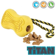 Jouet pour chien destructeur Titan corde jaune