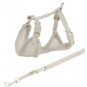 Harnais Baby gris avec laisse