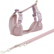 Harnais Baby mauve avec laisse