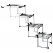 Escalier 4 marches pliantes alu