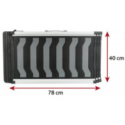 Rampe télescopique 3 marches alu