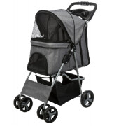 Poussette pour chien à 4 roues