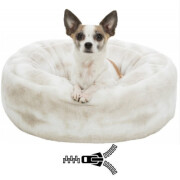 Panier rond pour chien, chihuahua - chat - Nelli taupe 