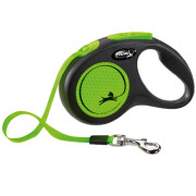 Laisse enrouleur sangle Flexi New NEON VERT