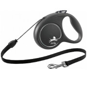 Laisse enrouleur cordon Flexi Black DESIGN NOIR