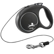 Laisse enrouleur cordon Flexi Black DESIGN NOIR