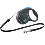 Laisse enrouleur cordon Flexi Black DESIGN BLEU