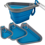 Bol pliable pour chien  Mash n Stash bleu