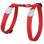 Harnais anti fugue chat laisse Basic Rouge