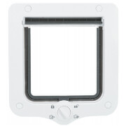 Chatière 4 positions avec tunnel BLANCHE 