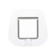 Chatière 4 positions pour porte simple vitrage BLANCHE