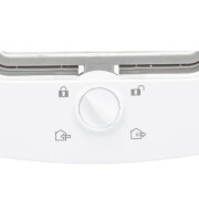 Chatière 4 positions pour porte simple vitrage BLANCHE