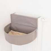 Hamac radiateur pour chat XXL TAUPE