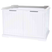 Meuble litière chat fermée à double porte