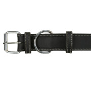 Collier Heartbeat en Cuir gras NOIR