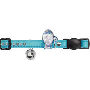 Collier personnalisé, strass, luxe pour chat similicuir Turquoise