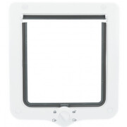 Chatière XXL gros chat 4 positions avec tunnel Blanc