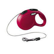 Laisse enrouleur chat longe 3 mètres Rouge